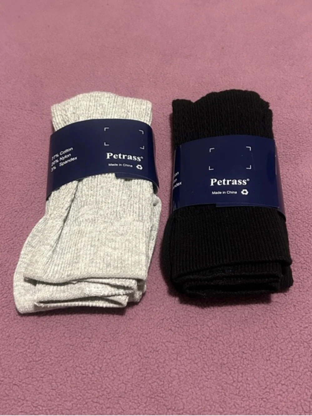 Kids Leggings/Tights- Black & Light Gray